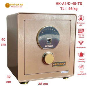 Két sắt AIFEIBAO HK-A1/D-40-TS vân tay điện tử , app điện thoại màu nâu