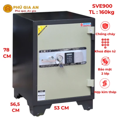 Két sắt cánh đúc khóa điện tử Adelbank SVE900