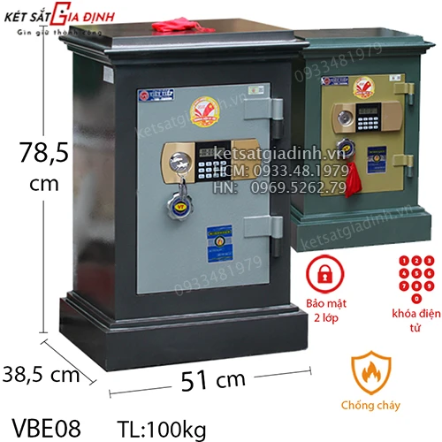 Két sắt Việt Tiệp VBE08 điện tử - model 2024