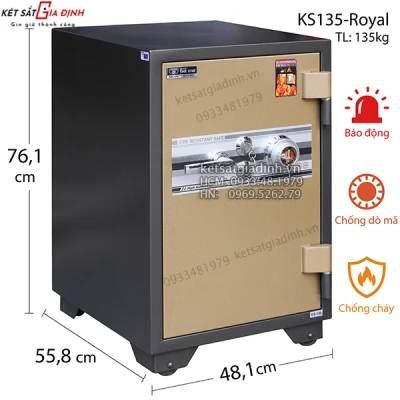 Két sắt Hòa Phát The One xuất khẩu KS135-Royal