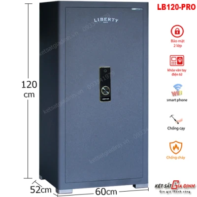 Két sắt Liberty LB120-PRO vân tay mã số tích hợp App điện thoại thông minh