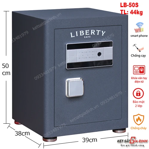 Két sắt Liberty LB50S vân tay mã số tích hợp App điện thoại thông minh