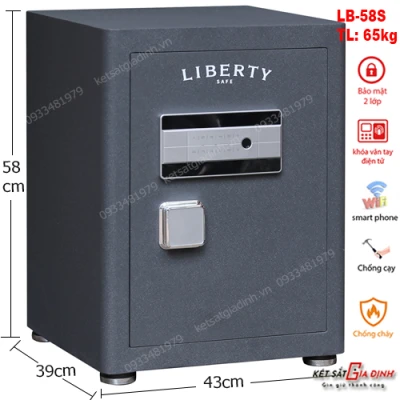 Két sắt Liberty LB58S vân tay mã số tích hợp App điện thoại thông minh