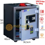 Két sắt thông minh Việt Tiệp VFE70-App điện thoại tích hợp vân tay mã số