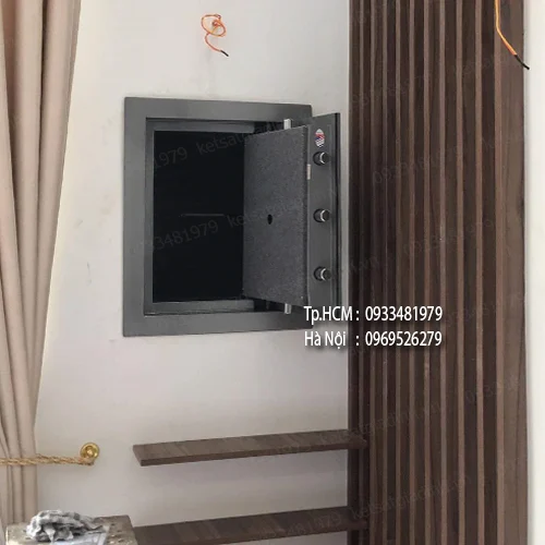 Két sắt âm tường AT570 3 Hệ thống khóa cơ an toàn cho két âm tường