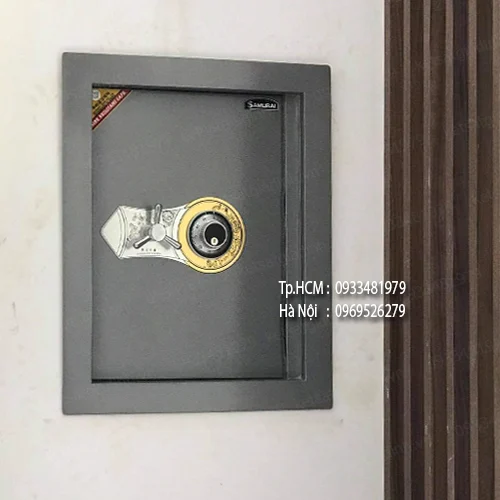 Két sắt âm tường AT570 1 Két Sắt âm Tường AT570 Phú Gia An thiết kế nhỏ gọn