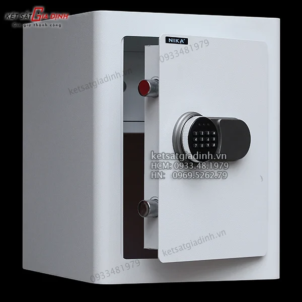 Két sắt thép tấm điện tử Nika KDE465 2 cấu tạo thép tấm dày dặn của két sắt nika