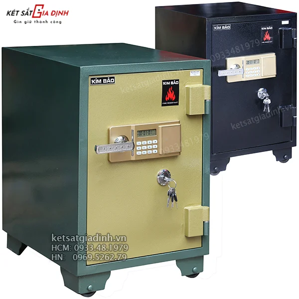 Két sắt khóa điện tử Kim Bảo KBE69 chống cháy 1 két sắt Kim Bảo khóa mã điện tử KBE69 màu sắc sang trọng