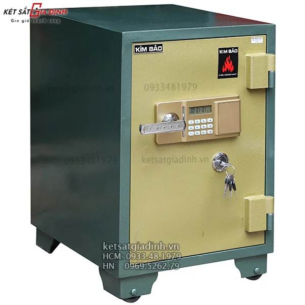 Két sắt khóa điện tử Kim Bảo KBE69 chống cháy 8 két sắt Kim Bảo KBE69 chính hãng tại Phú Gia An