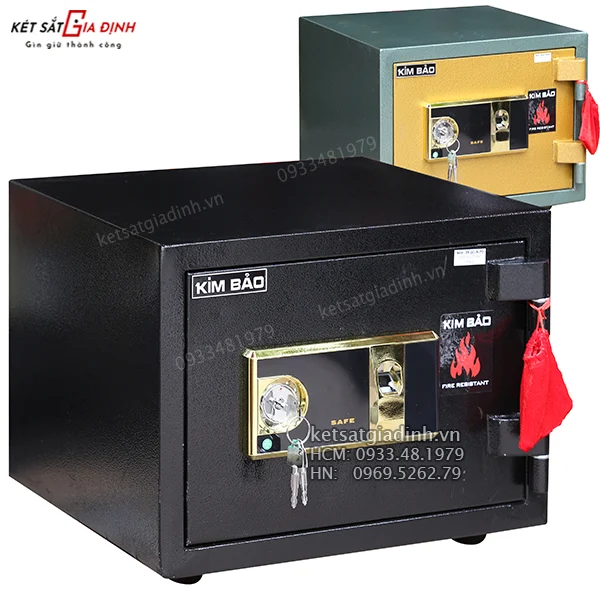 Két sắt mini vân tay Kim Bảo KBF35 chống cháy 1 két sắt vân tay mini