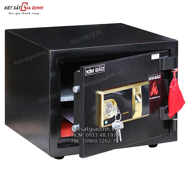 Két sắt mini vân tay Kim Bảo KBF35 chống cháy 2 két sắt gia đình loại nào tốt