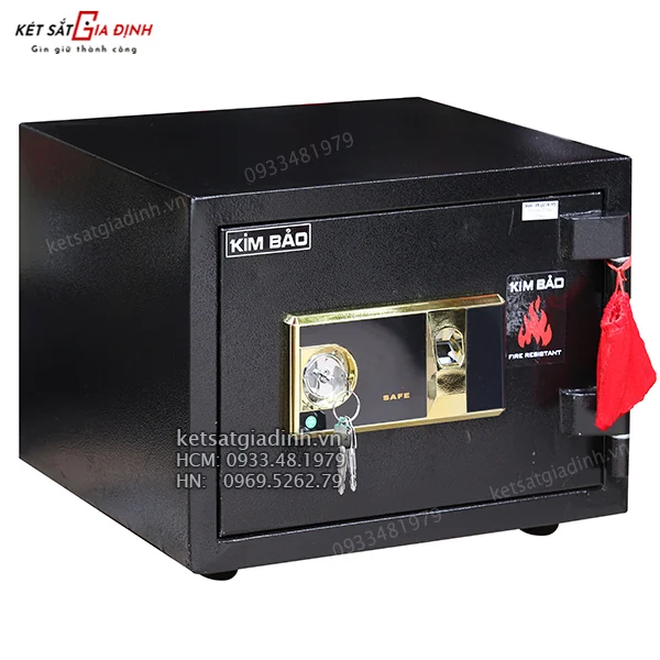 Két sắt mini vân tay Kim Bảo KBF35 chống cháy 5 két sắt chống cháy tốt nhất