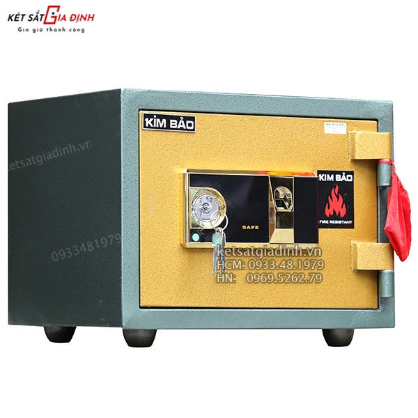 Két sắt mini vân tay Kim Bảo KBF35 chống cháy 6 các mẫu két sắt gia đình