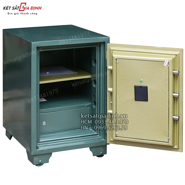 Két sắt vân tay Kim Bảo KBF69 chống cháy 3 cách mở két sắt vân tay Kim Bảo KBF69