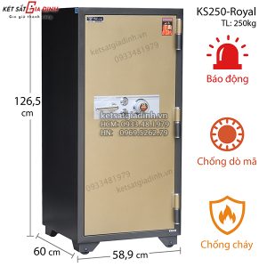 Két sắt Hòa Phát The One  xuất khẩu có định vị KS250-Royal