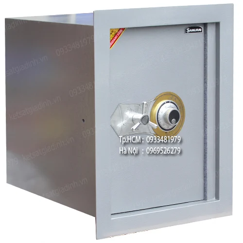 Két sắt âm tường AT570 2 Cấu tạo thép đặc nguyên khối của két âm tường