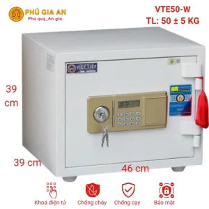 Két sắt Việt Tiệp màu trắng điện tử VTE50-W