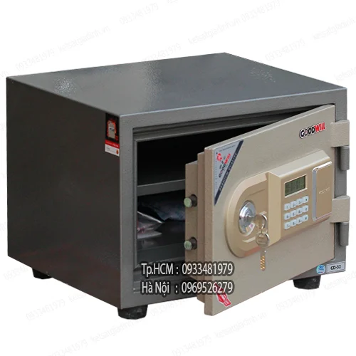 Két sắt mini Goodwill GD32 điện tử báo động 4 Hệ thống khóa điện tử két sắt Goodwill GD32