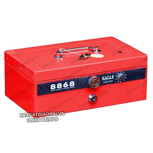 Hộp đựng tiền mật mã 8868 màu đỏ