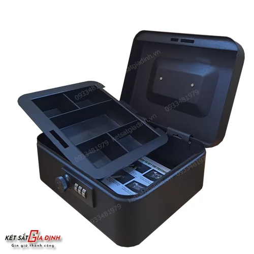 Hộp đựng tiền 90A2 đổi được mã số tùy ý 2 Mẫu két sắt mini xách tay 90A2 tiện dụng