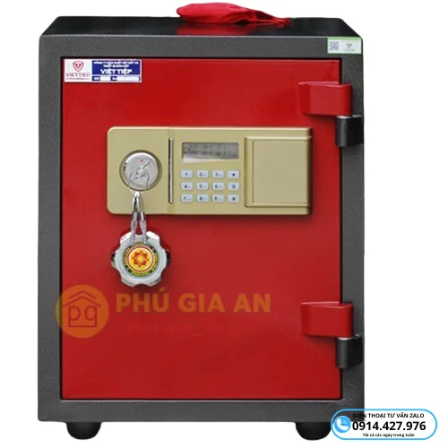 Két sắt Việt Tiệp VTE70R màu đỏ phong thủy 2 ket saat viet tiep vte70r mau do phong thuy 1