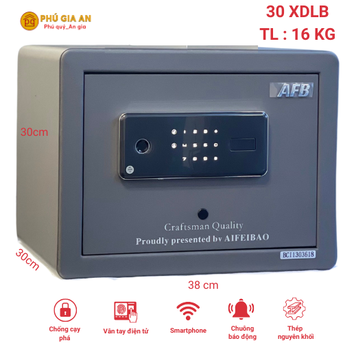 Két sắt AIFEIBAO XDLB 30 vân tay điện tử kết nối App thông minh