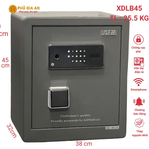 Két sắt AIFEIBAO XDLB 45 vân tay điện tử, app điện thoại 1 Két sắt AIFEIBAO XDLB 45 vân tay điện tử, app điện thoại 1