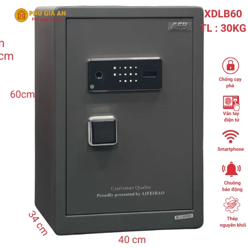 Két sắt AIFEIBAO XDLB 60 vân tay điện tử, app điện thoại 1