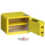 Két sắt mini vân tay Aifeibao D25-Y màu vàng