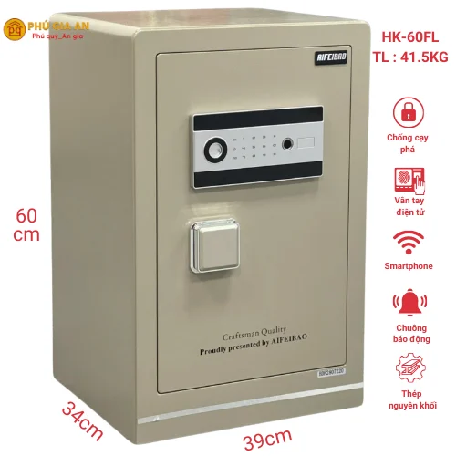 Két sắt AIFEIBAO HK-60FL vân tay điện tử kết nối App điện thoại 1 Két sắt AIFEIBAO HK-60FL vân tay điện tử kết nối App điện thoại 1