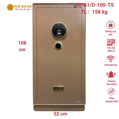 Két sắt nhập khẩu HK-A1/D100TS vân tay điện tử thông minh 1