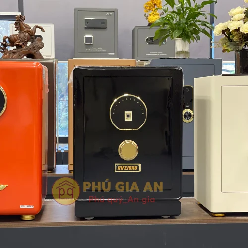 Két sắt mini HK-A1/D-60TS phiên bản màu đen Két sắt mini HK-A1/D-60TS màu đen sang trọng