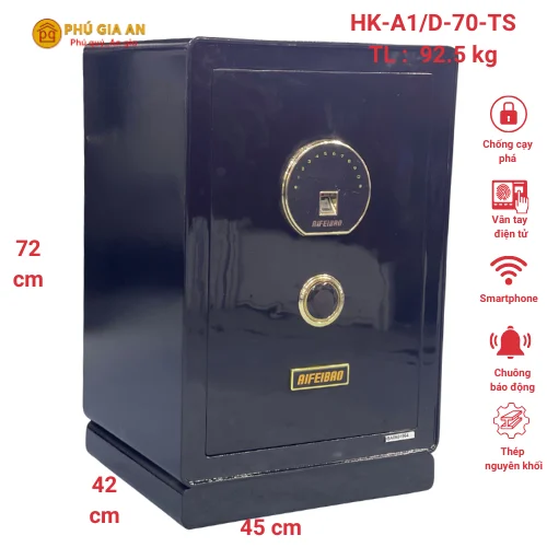 Két sắt mini HK-A1/D-70TS vân tay điện tử thông minh 1