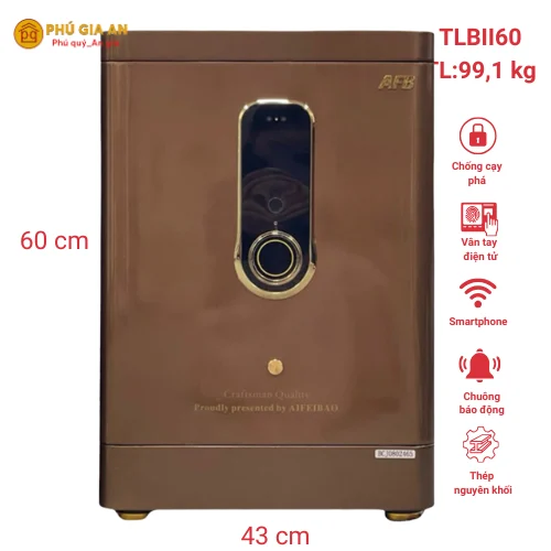 Két Sắt Thông Minh AIFEIBAO TLBII60 FaceID, Vân Tay, Mật Mã và App Điện Thoại 1 Két Sắt Thông Minh AIFEIBAO TLBII60 FaceID, Vân Tay, Mật Mã và App Điện Thoại 1