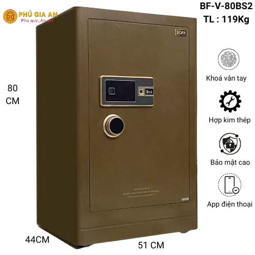 Két sắt Bofa BF-V-80BS2 vân tay điện tử 1 két sắt cao cấp nhập khẩu bofa đức