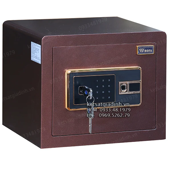 Két sắt mini vân tay Bofa BGX-5D130F 3 chống cạy phá