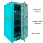 Két sắt Bofa BJ-100TG vân tay điện tử màu xanh