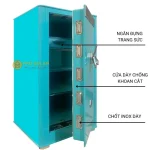 Két sắt Bofa BJ-100TG vân tay điện tử màu xanh
