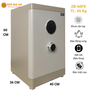 Két sắt Bofa ZB-60FX Vân Tay Điện Tử Kết Hợp Quản Lý Qua App Điện Thoại