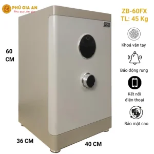 Két sắt Bofa ZB-60FX Vân Tay Điện Tử Kết Hợp Quản Lý Qua App Điện Thoại