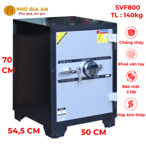 Két sắt Adelbank cánh đúc khóa vân tay SVF800