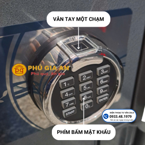 Két sắt khóa vân tay điện tử Adelbank VF1000 4