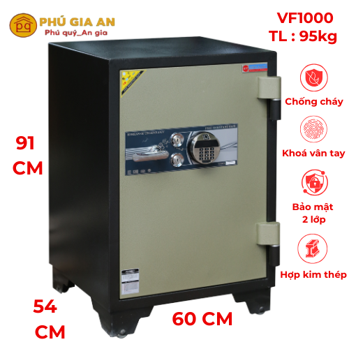 Két Sắt Chống Cháy Adelbank VF1000 Vân Tay Điện Tử Cao Cấp