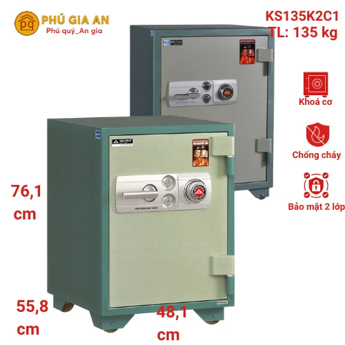 Két sắt Hòa Phát The One KS135-K2C1 Két sắt Hòa Phát The One KS135-K2C1