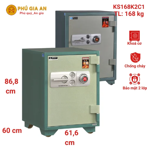 Két sắt Hòa Phát KS168-K2C1 Két sắt Hòa Phát KS168-K2C1