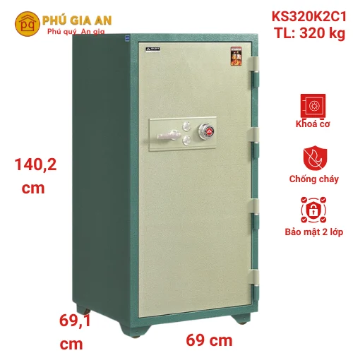 Két sắt Hòa Phát KS320K2C1 1 Két sắt Hòa Phát KS320K2C1 1