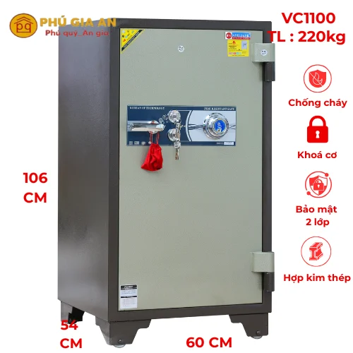 Két sắt cỡ lớn khóa cơ đổi mã Adelbank VC1100 1 Két sắt cỡ lớn khóa cơ đổi mã Adelbank VC1100 1
