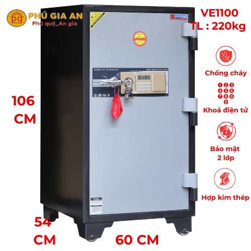 Két sắt cỡ lớn khóa điện tử Adelbank VE1100 1