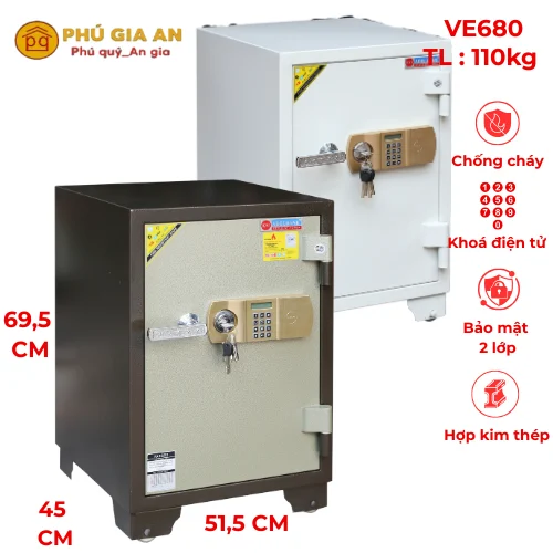 Két sắt Adelbank điện tử báo động VE680 1 Két sắt Adelbank điện tử báo động VE680 1