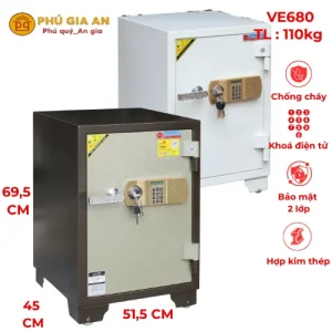 Két sắt Adelbank điện tử báo động VE680